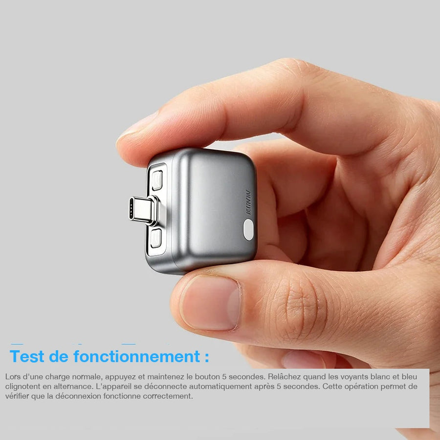 Test de fonctionnement du chargeur